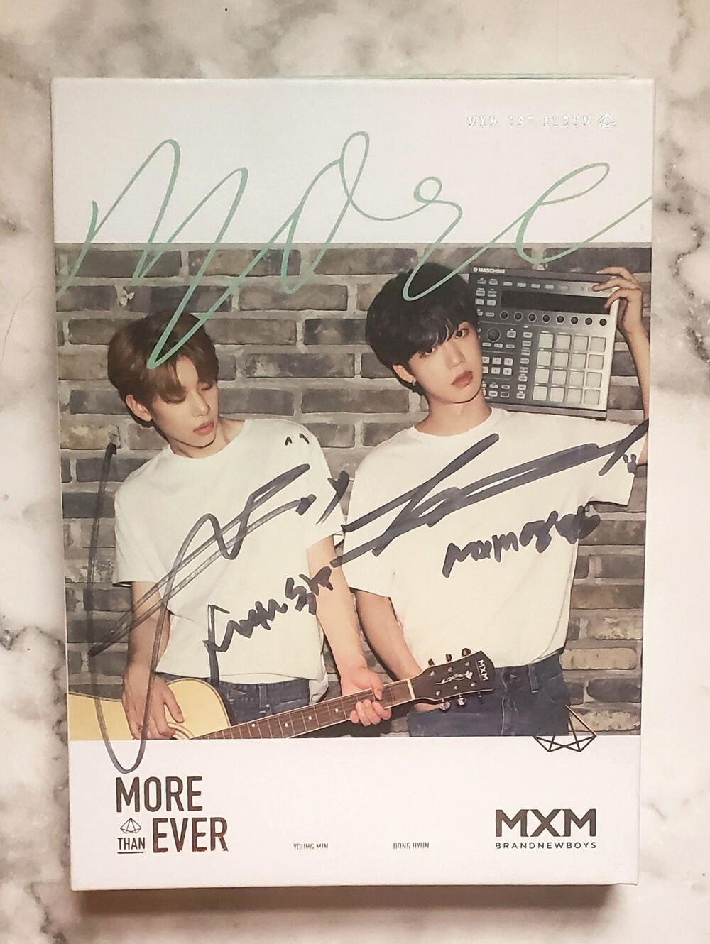 MXM More Than Ever Signed Autographed + Message CD Album Promo K-Pop 2018